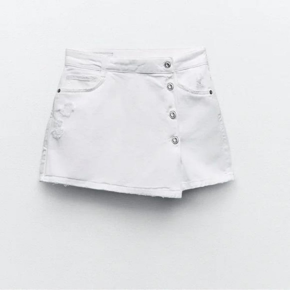 ZARA Z1975 WRAP DENIM SKORT